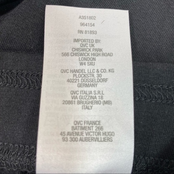 D & co. Beach Pull - On Pants with Side Slits‎ Black Sz. small - Picture 9 of 9